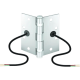 Bisagra de Transferencia Eléctrica SD-H412 / 12-24 VAC/VDC / 4 Hilos 28AWG / Acero Resistente a Vandalismo / Transferencia de Energía y Datos / Reemplazo de Bisagra Estándar