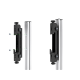 Accesorio_ Riel de Aluminio con longitud de  2380mm| Compatible con estructura para Videowall |  Diseño Modular |  Incluye Tapas de Riel