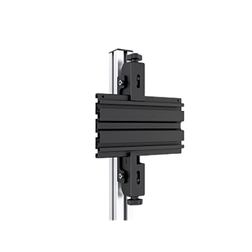 Accesorio_ Riel de Aluminio con longitud de  2380mm| Compatible con estructura para Videowall |  Diseño Modular |  Incluye Tapas de Riel