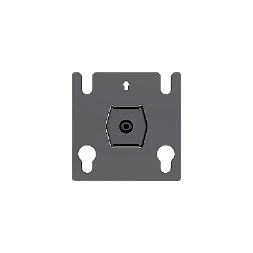 Accesorio - Placa Adaptadora para Panel LED 20 x 20.5 mm | Dimensiones 64 x 64 x 2 mm | Diámetro de Orificio Ø10.3 mm | Separación de Orificios 40 mm. 