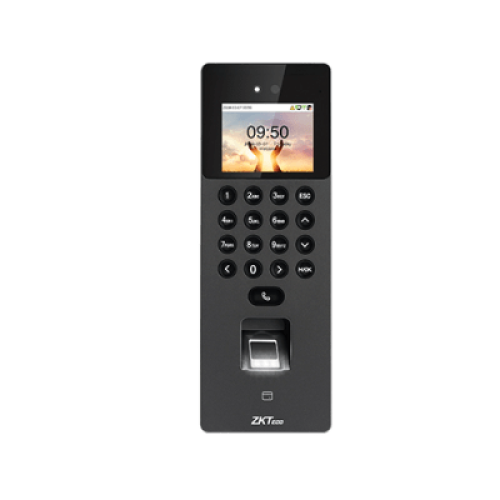 Terminal de Control de Acceso Multi-biométrico / Cámara Binocular 1MP / 3,000 Capacidades de Plantilla / Video Intercomunicador (SIP) / Varias Autenticaciones / Compatible ONVIF y SIP / Firmware AC y TA Push / Compatible con ZkbioZlink