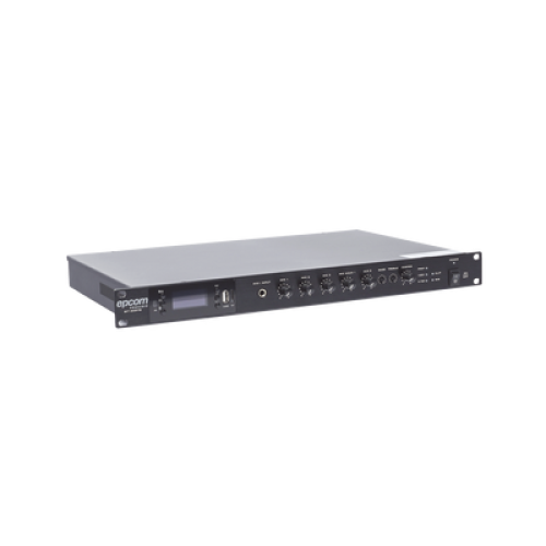 Amplificador Mezclador | 120W RMS | Sistema 100V y Baja Impedancia | MP3 | Tuner | Bluetooth | Música ambiental y Voceo Amplificador Mezclador | 120W RMS | Sistema 100V y Baja Impedancia | MP3 | Tuner | Bluetooth | Música ambiental y Voceo