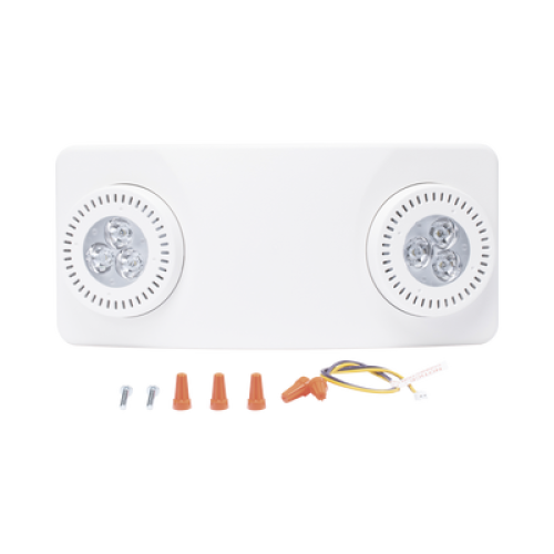 Luz de Emergencia Dual LED /520lm/uso rudo/montaje en pared o techo/batería de respaldo incluida