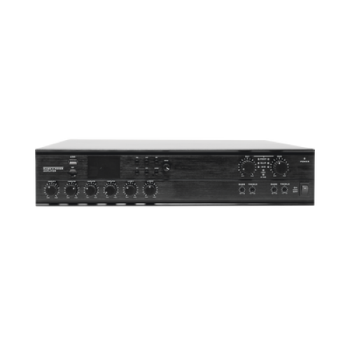 Amplificador Mezclador Matricial | 2 zonas | 240w por canal | 6 entradas | Receptor de medios