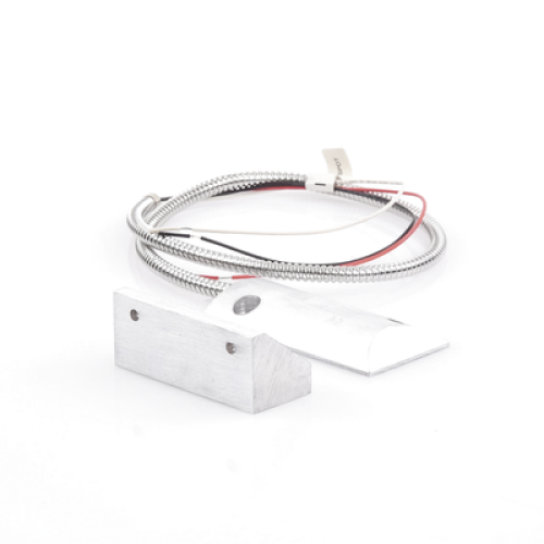 Contacto Magnético para Piso, Salida Dual NC/NA, GAP 65mm, Cubierta de Aluminio con 55cm de Cable Blindado