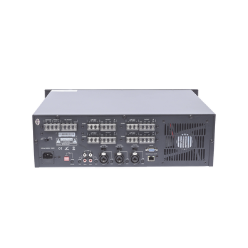 Mezclador Amplificador de Audio - 4 zonas de 240W RMS Hasta 960W | 4 Canales | 5 Entradas | MP3 Tuner USB/SD | 1 Entrada de Micrófono 