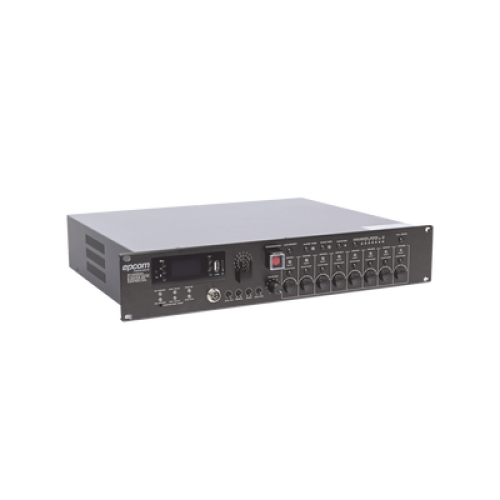 Controlador de Evacuación Por Voz | 500 W | 8 Zonas independientes | 4 entradas de audio y 2 entradas de micrófono Controlador de Evacuación Por Voz | 500 W | 8 Zonas independientes | 4 entradas de audio y 2 entradas de micrófono