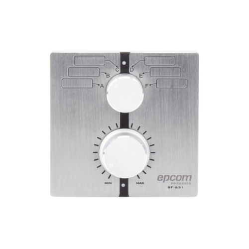 Control de  Volumen Remoto con Selector de Canales | Compatible con Amplificador SF2240UC - SF4240UC