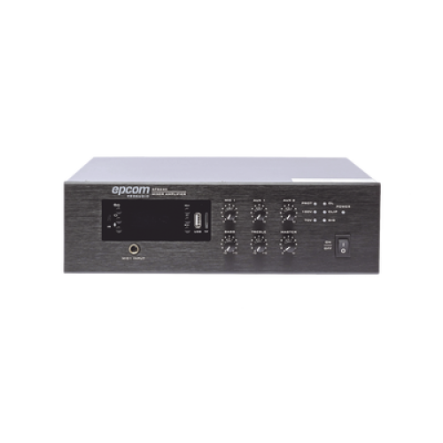 Mini Amplificador de Audio Mezclador | 240W RMS | Sistema 70/100V | MP3 | Tuner | Bluetooth | Musica ambiental y Voceo
