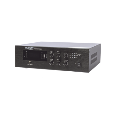 Mini Amplificador de Audio Mezclador | 240W RMS | Sistema 70/100V | MP3 | Tuner | Bluetooth | Musica ambiental y Voceo