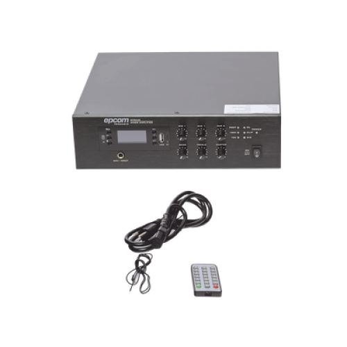 Mini Amplificador de Audio Mezclador | 240W RMS | Sistema 70/100V | MP3 | Tuner | Bluetooth | Musica ambiental y Voceo
