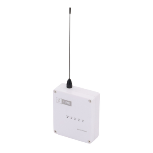 Receptor inalámbrico / 2500 metros de cobertura / 4 salidas de relevador tipo C Receptor inalámbrico / 2500 metros de cobertura / 4 salidas de relevador tipo C