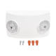 Luz de Emergencia Dual LED ultra compacta/150 lúmenes/Luz fría/Batería de Respaldo Incluida/Botón de test.