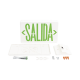 Letrero LED DUAL de SALIDA Universal con alto brillo/uso en pared, lateral o techo/Batería de Respaldo Incluida.