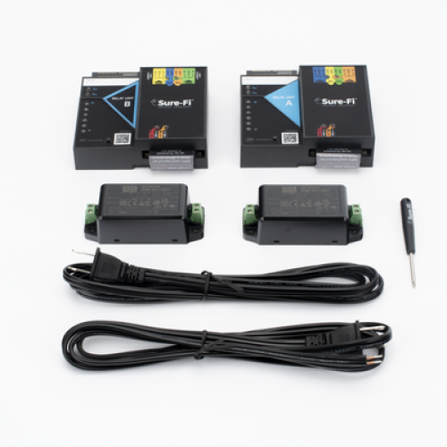Relay Inalámbrico / 2 Relevadores / 2 Entradas / Atraviesa Hasta 1.6 Kilómetros (1 Milla) En Construcción o Material
