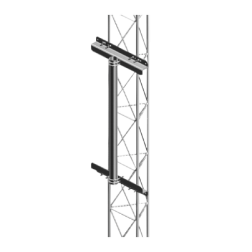 Mástil Robusto de 1 metro para Instalación en torre de tramo STZ30G, STZ35G y STZ45G (Galvanizado por Inmersión en Caliente).