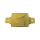 Aislador de Paso color Amarillo reforzado para cercos eléctricos, resistente al clima extremoso