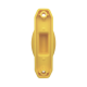 Aislador de Paso color Amarillo reforzado para cercos eléctricos, resistente al clima extremoso