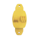 Aislador de Paso color Amarillo reforzado para cercos eléctricos, resistente al clima extremoso