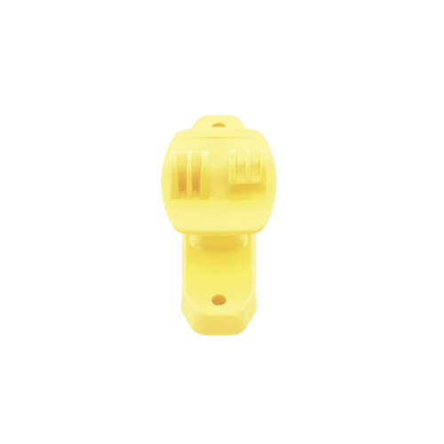 Aislador de Paso color Amarillo reforzado para cercos eléctricos, resistente al clima extremoso