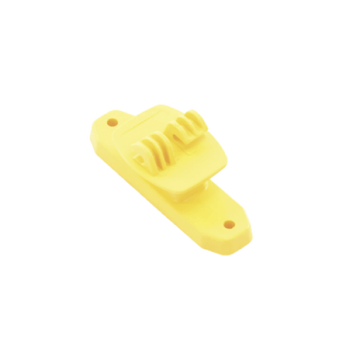 Aislador de Paso color Amarillo reforzado para cercos eléctricos, resistente al clima extremoso
