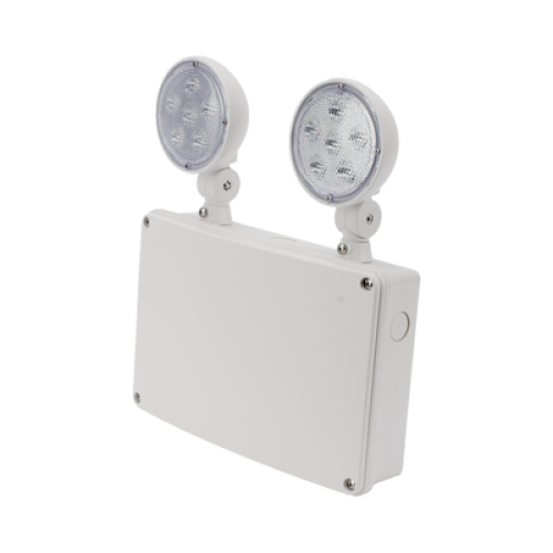 Letrero LED de SALIDA con Luz de Emergencia/Montaje Universal (pared, lateral o Techo)/Batería de Respaldo Incluida