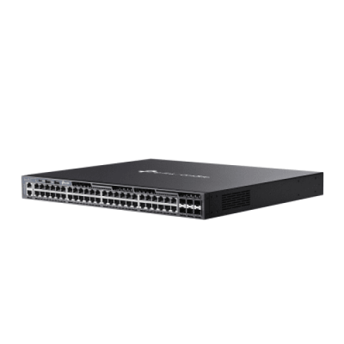 Switch Omada L3 SDN Administrable / 48 puertos Gigabit y 6 puertos SFP+ / Funciones RIP, VRRP, Servidor DHCP / Administración centralizada OMADA / Fuente Redundante