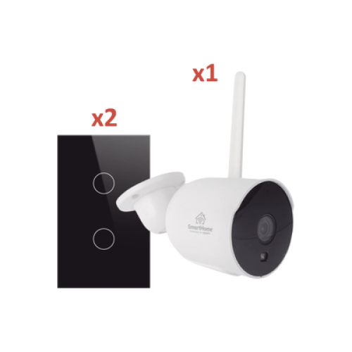 (Wifi) KIT 1 camara Wifi y 2 apagadores inteligentes Wifi