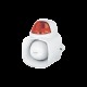 Sirena / Luz Estroboscópica Autónoma / Color Rojo  4 en 1 / IP65 / Uso Interior y Exterior / 12 Vcd / Múltiples Tipos de Notificación / Estroboscópica, de Sirena o de Audio /