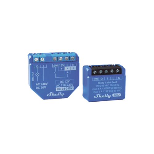 Mini Relevador inalámbrico inteligente, 1 salida de contacto seco, compatible con asistentes de voz Alexa y GoogleHome
