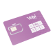 SIM Yobi para dispositivos móviles 3G/4G con recarga de 1GB cada mes durante 1 año de servicio (solo datos)