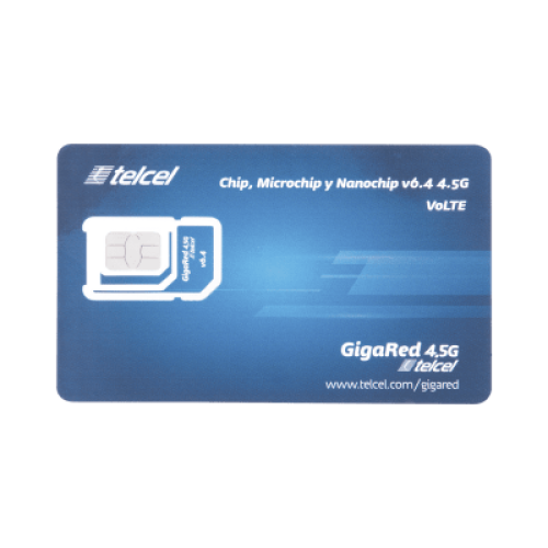 SIM SYSCOM 2 GB mensual para dispositivos móviles 3G/4G (Telcel) 1 año de servicio (solo datos)