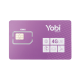 SIM Yobi para dispositivos móviles 3G/4G con recarga de 3.5GB cada mes durante 1 año de servicio (solo datos)
