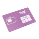 SIM Yobi para dispositivos móviles 3G/4G con recarga de 3.5GB cada mes durante 1 año de servicio (solo datos)