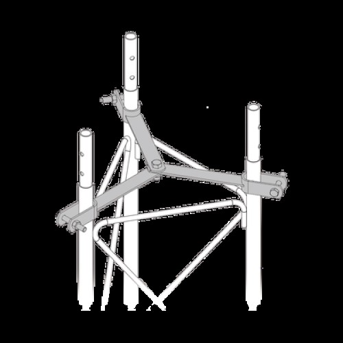 Brida para sujeción de retenida compatible con tramos STZ35G, Galvanizado por Inmersión en Caliente. Brida para sujeción de retenida compatible con tramos STZ35G, Galvanizado por Inmersión en Caliente.