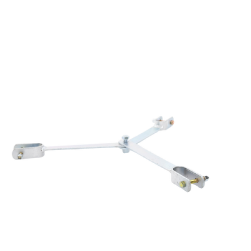 Brida para sujeción de retenida compatible con tramos STZ45, Galvanizado electrolítico.