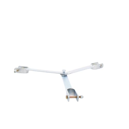 Brida para sujeción de retenida compatible con tramos STZ45, Galvanizado electrolítico.