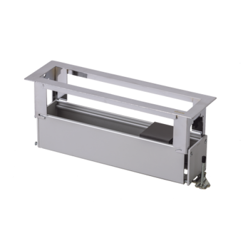 Caja Para Instalación en Escritorio para Voz, Datos o Contactos Eléctricos / Capacidad para 4 Módulos / Salida de Cables Posterior / Los Módulos se Adquieren Aparte / (KFC134/14CY)