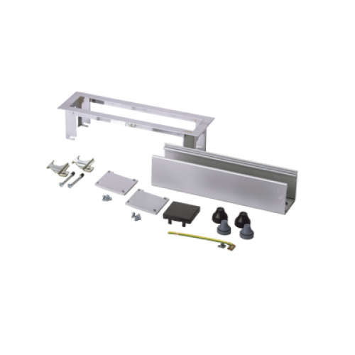 Caja Para Instalación en Escritorio para Voz, Datos o Contactos Eléctricos / Capacidad para 4 Módulos / Salida de Cables Posterior / Los Módulos se Adquieren Aparte / (KFC134/14CY)