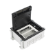 Caja de Suelo Simon Serie S / Para Voz, Datos o Contactos Eléctricos / Capacidad para 2 Módulos / Con Registro Integrado para Fijación en Concreto / Profundidad Ajustable de 70 a 100 mm (2.76 a 3.94 pulgadas) / Alta Resistencia Mecánica y Térmica