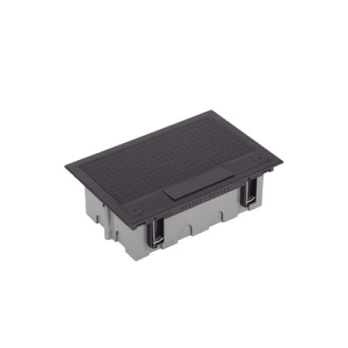 Caja Para Instalación en Piso Falso para Voz, Datos o Contactos Eléctricos / Capacidad para 4 Módulos / Espacio Embellecedor en la Tapa / Profundidad Ajustable de 90 a 120 mm (3.54 a 4.72 pulgadas) / Los Módulos se Adquieren Aparte / (SF410/14CY)