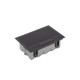 Caja Para Instalación en Piso Falso para Voz, Datos o Contactos Eléctricos / Capacidad para 4 Módulos / Espacio Embellecedor en la Tapa / Profundidad Ajustable de 90 a 120 mm (3.54 a 4.72 pulgadas) / Los Módulos se Adquieren Aparte / (SF410/14CY)