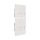 Placa Plana de Voz y Datos con Guardapolvo para 4 RJ45 / Color Blanco / 4 Puertos para Jacks Keystone / Compatible con Cajas de Pavimento SM-CPAV-2 y SM-CPAV-4 / Modelo S76C/9 Placa Plana de Voz y Datos con Guardapolvo para 4 RJ45 / Color Blanco / 4 Puertos para Jacks Keystone / Compatible con Cajas de Pavimento SM-CPAV-2 y SM-CPAV-4 / Modelo S76C/9