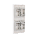 Placa Plana de Voz y Datos con Guardapolvo para 4 RJ45 / Color Blanco / 4 Puertos para Jacks Keystone / Compatible con Cajas de Pavimento SM-CPAV-2 y SM-CPAV-4 / Modelo S76C/9 Placa Plana de Voz y Datos con Guardapolvo para 4 RJ45 / Color Blanco / 4 Puertos para Jacks Keystone / Compatible con Cajas de Pavimento SM-CPAV-2 y SM-CPAV-4 / Modelo S76C/9