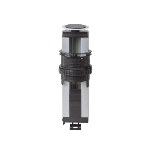 Teleblock Simon K45 para Voz, Datos, Multimedia o Contactos Eléctricos / Capacidad para 5 Módulos K45 / Apertura Automática con Tapa Abatible / Instalación en Mobiliario de Oficina o Comercial / (KTLE205CY)