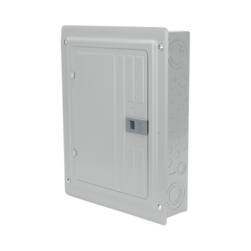 Centro de carga monofásico 1 Fase, 3 Hilos para interruptores QP, de 12 polos - 24 circuitos, 120/240vca, Barras de aluminio 125 Amp, Nema 1, uso interior. Incluye tapa.