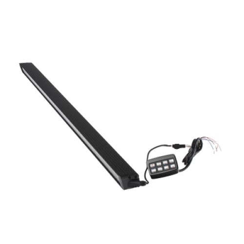 Barra de luces de 8 Módulos, 32 LED, 47 pulgadas, Ámbar, SAE Clase 1, Con Controlador de 8 interruptores