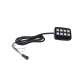 Barra de luces de 8 Módulos, 32 LED, 47 pulgadas, Ámbar, SAE Clase 1, Con Controlador de 8 interruptores