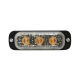 Luz Auxiliar de 3 LED, Azul, SAE, 12-24 Vcd, Lente transparente