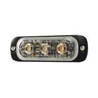 Luz Auxiliar de 3 LED, Roja, SAE, 12-24 Vcd, Lente transparente Luz Auxiliar de 3 LED, Roja, SAE, 12-24 Vcd, Lente transparente